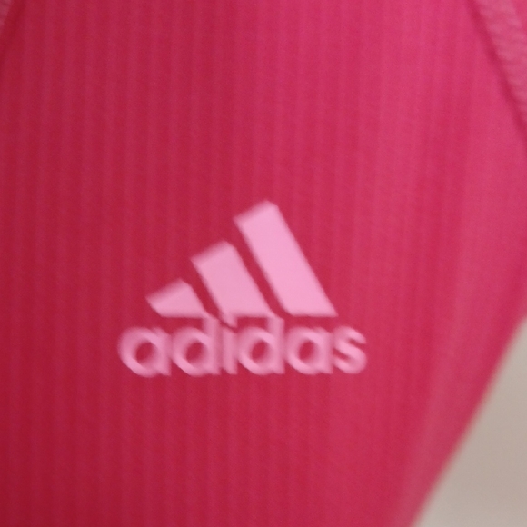 adidas Hot Pink Racerback Performance Tank - Picture 3 of 4